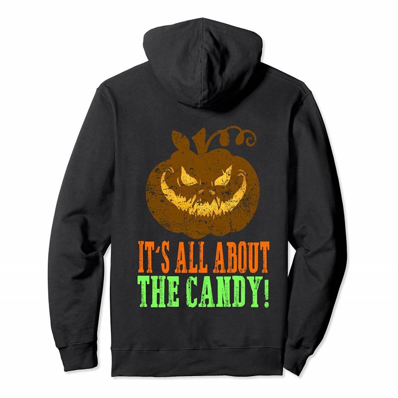 Spooky It’s All About the Candy Pumpkin Gifts Halloween Pullover Hoodie, T-Shirt, Sweatshirt, Tank Top, Racerback, Dolman