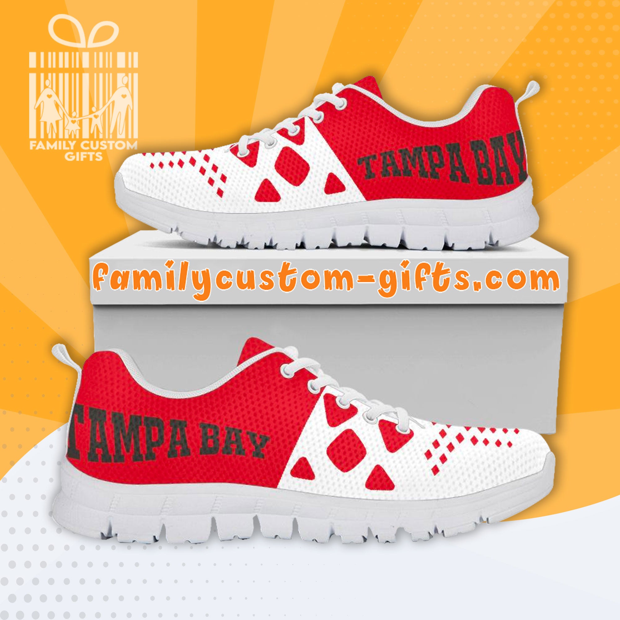 Tampa Bay Buccaneers Custom Shoes For Men Women 3D Print Fashion Sneaker Gifts For Her Him