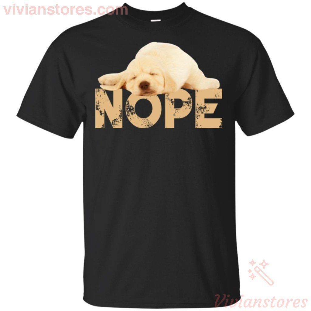 Nope Lazy Golden Retriever Puppy Sleeping All The Day Cute T-Shirt For Pet Lovers HA07