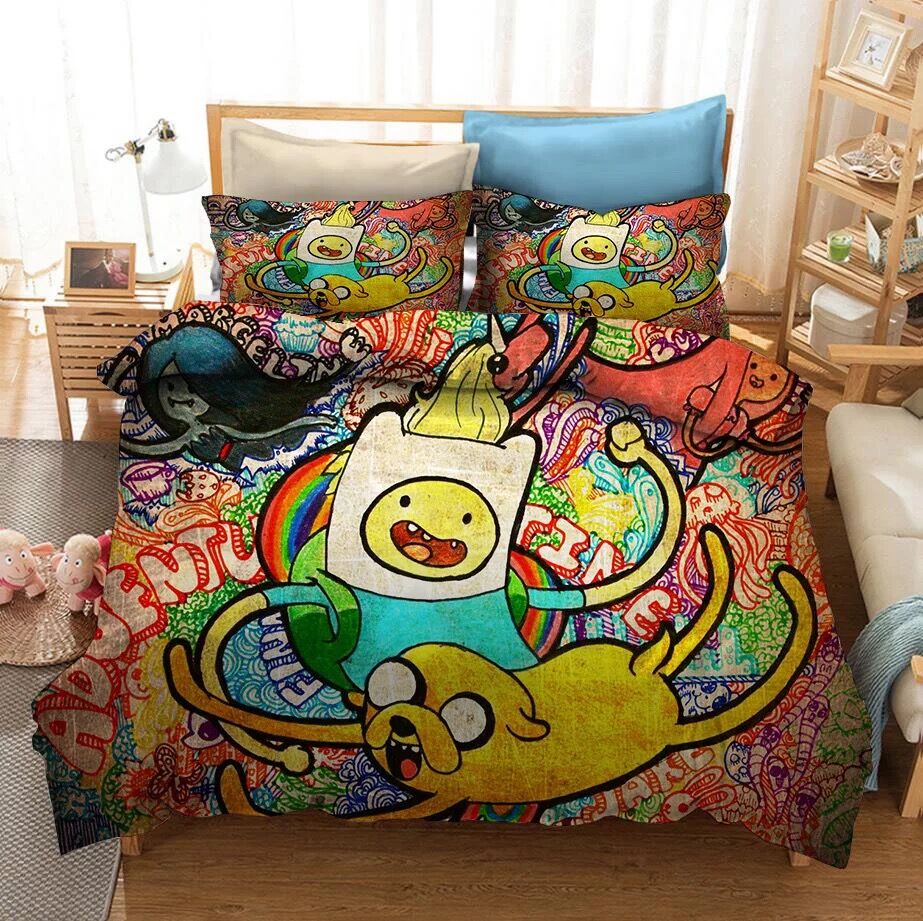 Adventure Time #2 Duvet Cover Quilt Cover Pillowcase Bedding Set Bed Linen Home Decor