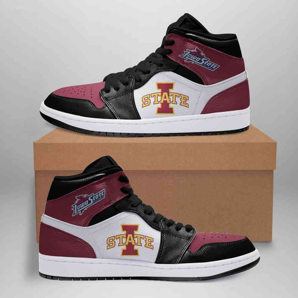 Iowa State Cyclones Design Air Jordan 1 Mid Printing Shoes Sneaker Stylepulse