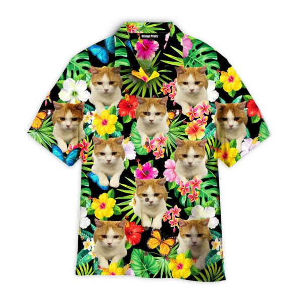 Lovely Cat Sitting On Flower Tropical Hawaii Shirt For Men Women Ha49464