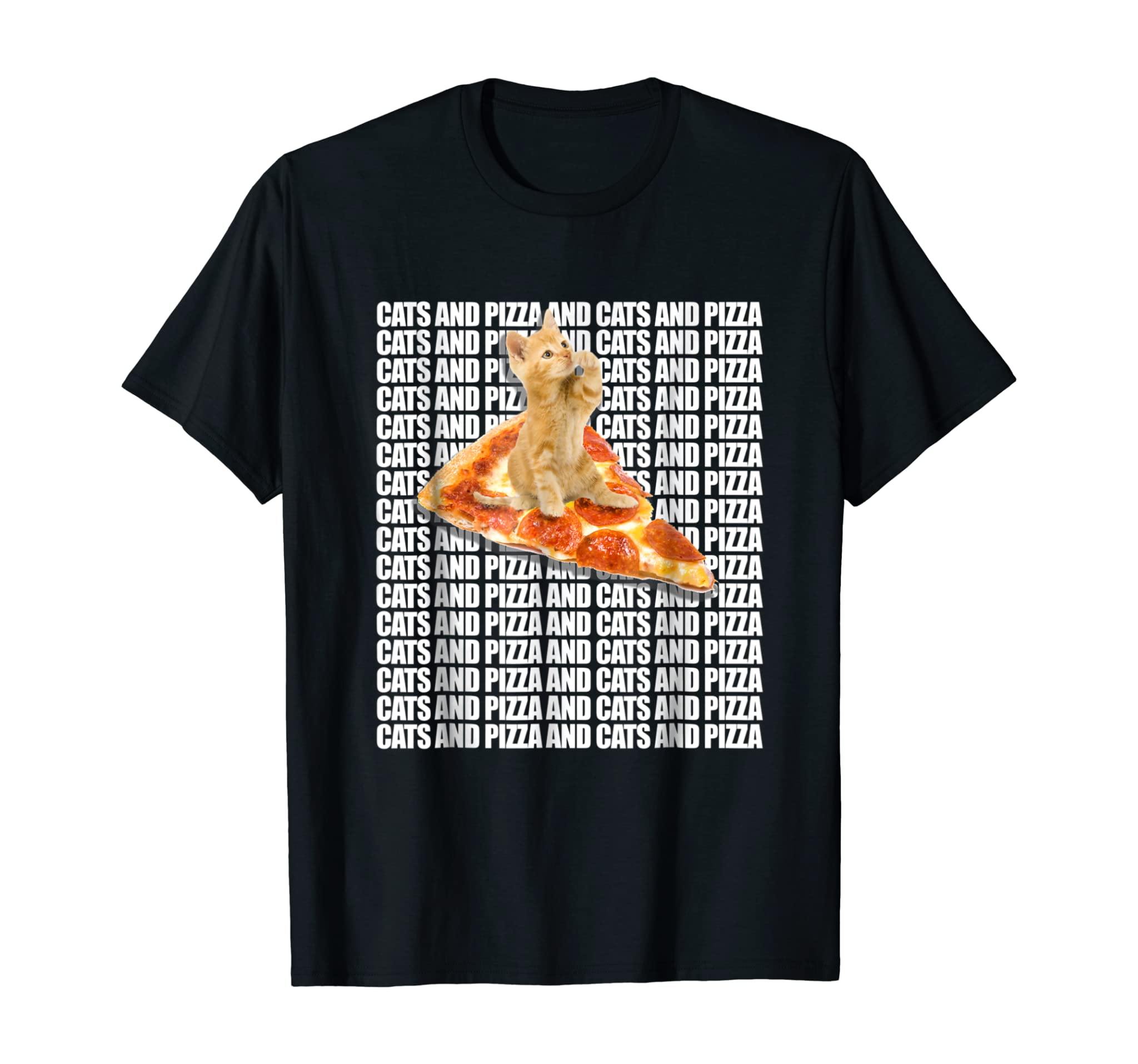 Cats And Pizza Shirt. Funny Hipster Pop Culture Cuter Tee.