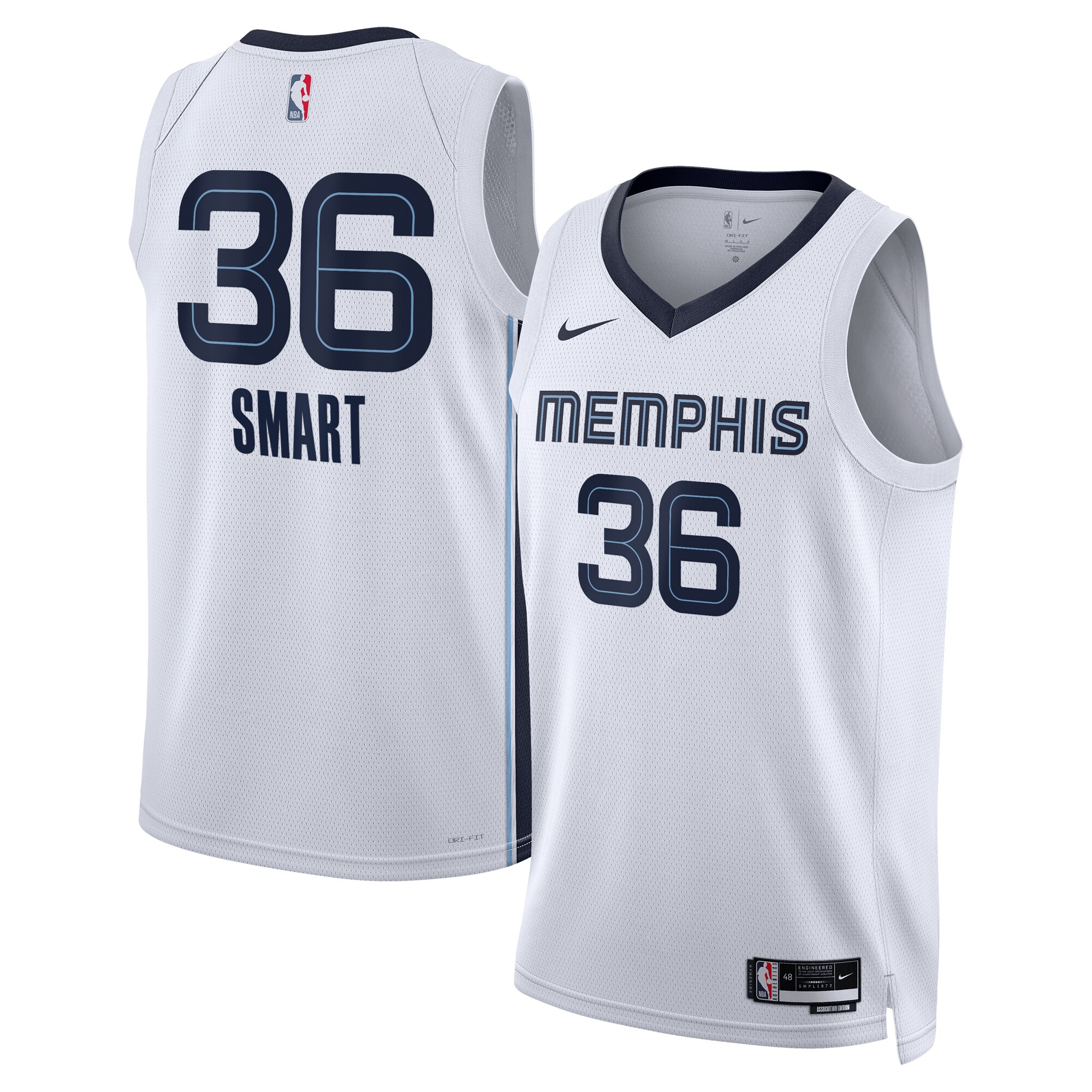 Memphis Grizzlies Association Edition Swingman Jersey – Navy – Marcus Smart – Unisex