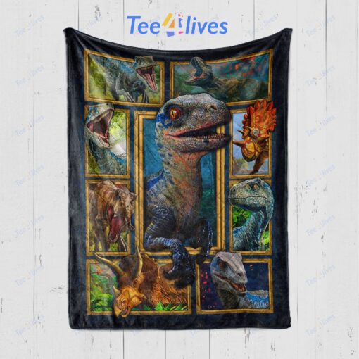 3D Dinosaur Quilt Soft Cozy Lightweight Premium Blanket