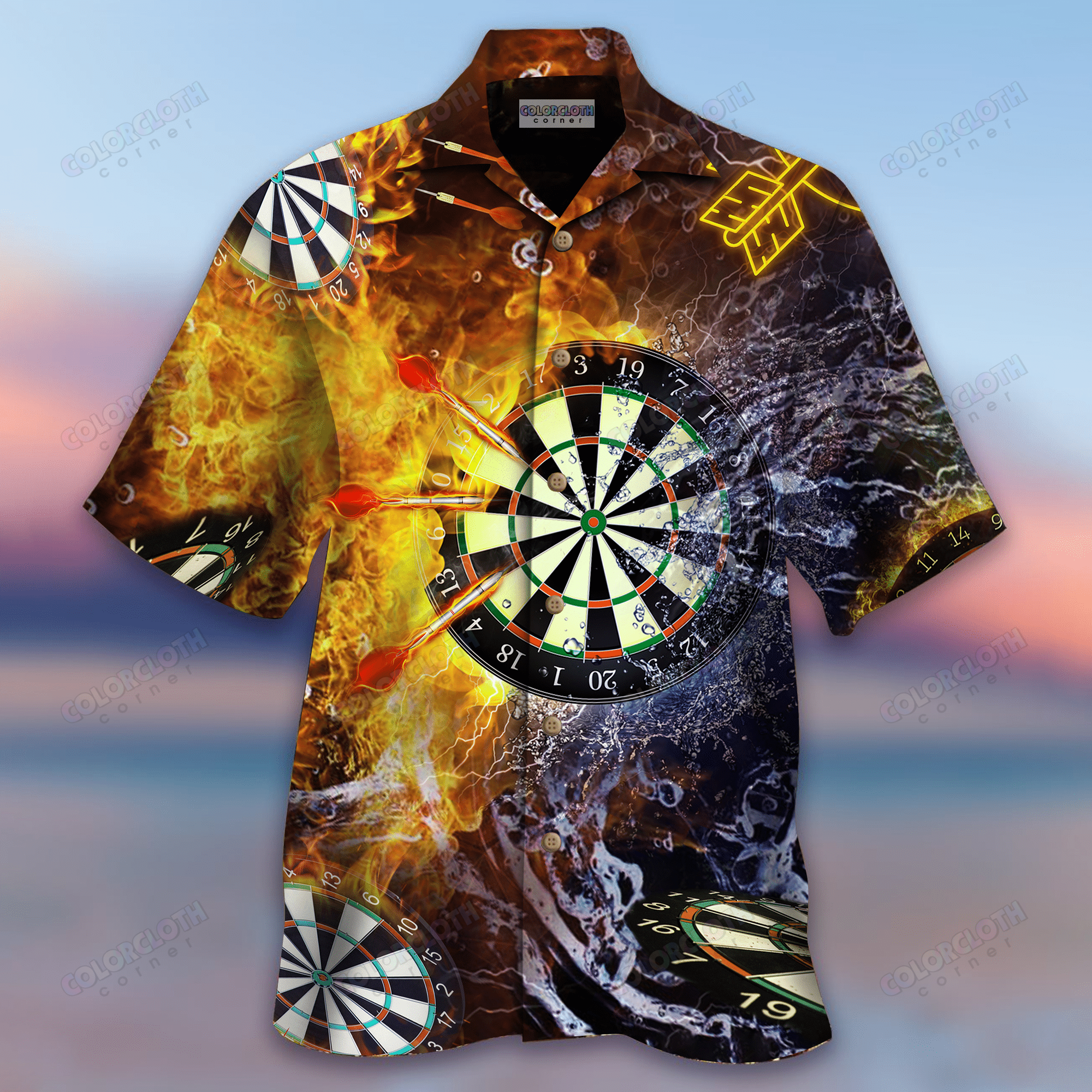 Born To Play Darts Forced Work Hawaii Shirt Ha7919