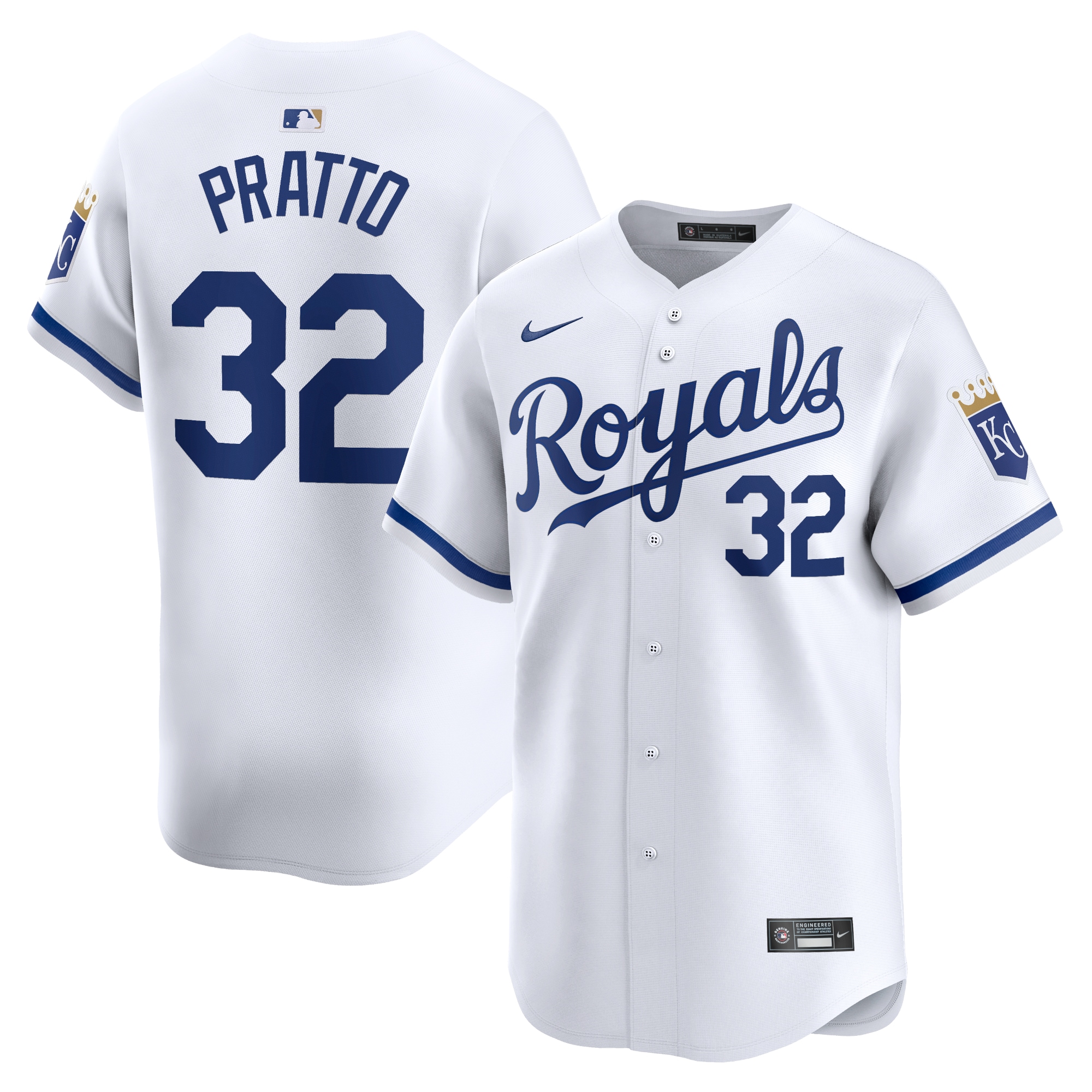 Nick Pratto Kansas City Royals Home Limited Player Jersey – White