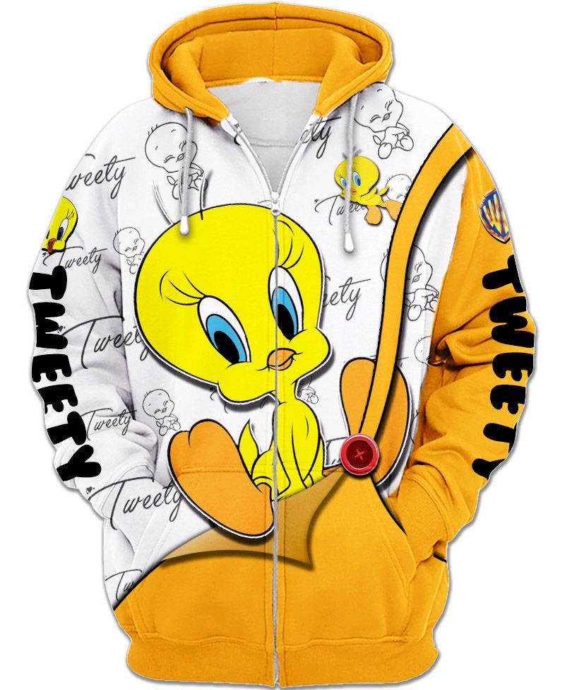 Tweety Bird Zip-Up Hoodie