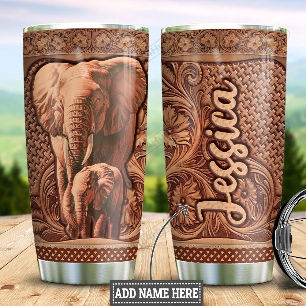 Personalized Elephant Hlz3110039 Stainless Steel Tumbler