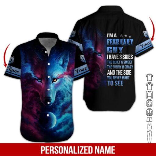 February Guy Custom Name Hawaii Shirt For Men Women Ha13506