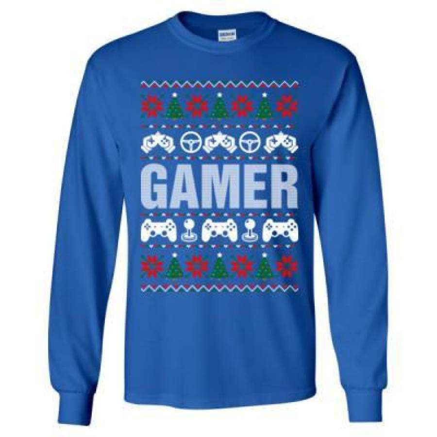 AGR Gamer Ugly Christmas Sweater – Long Sleeve T-Shirt