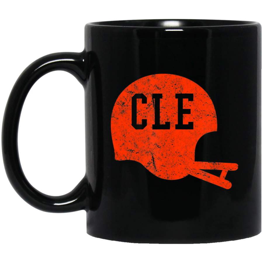 Cleveland Ohio Football Vintage Helmet Retro Cle Coffee Mug