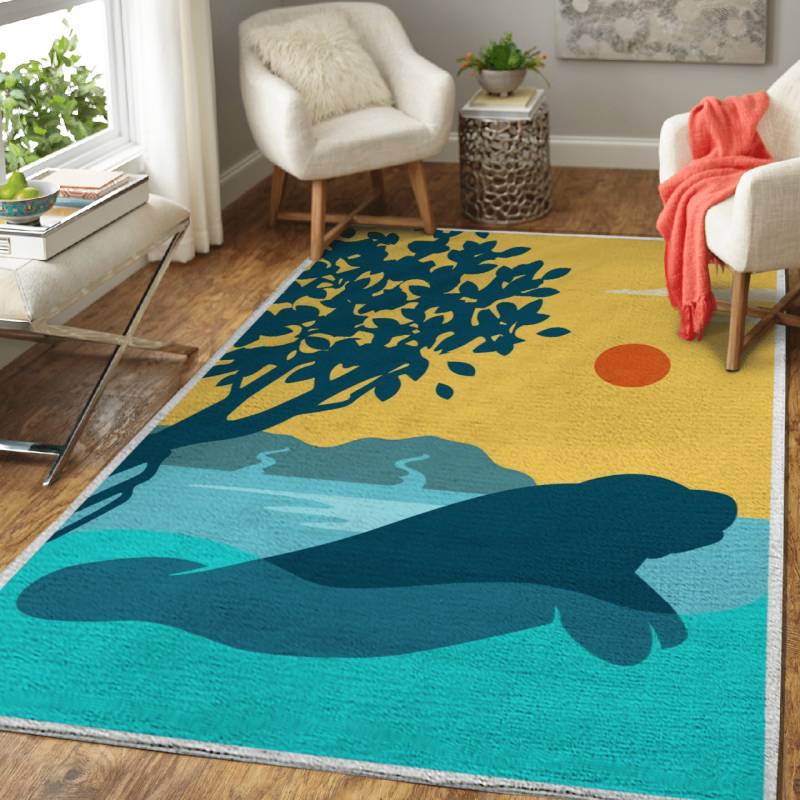 Sea Cow – Animals Area Rug Carpet