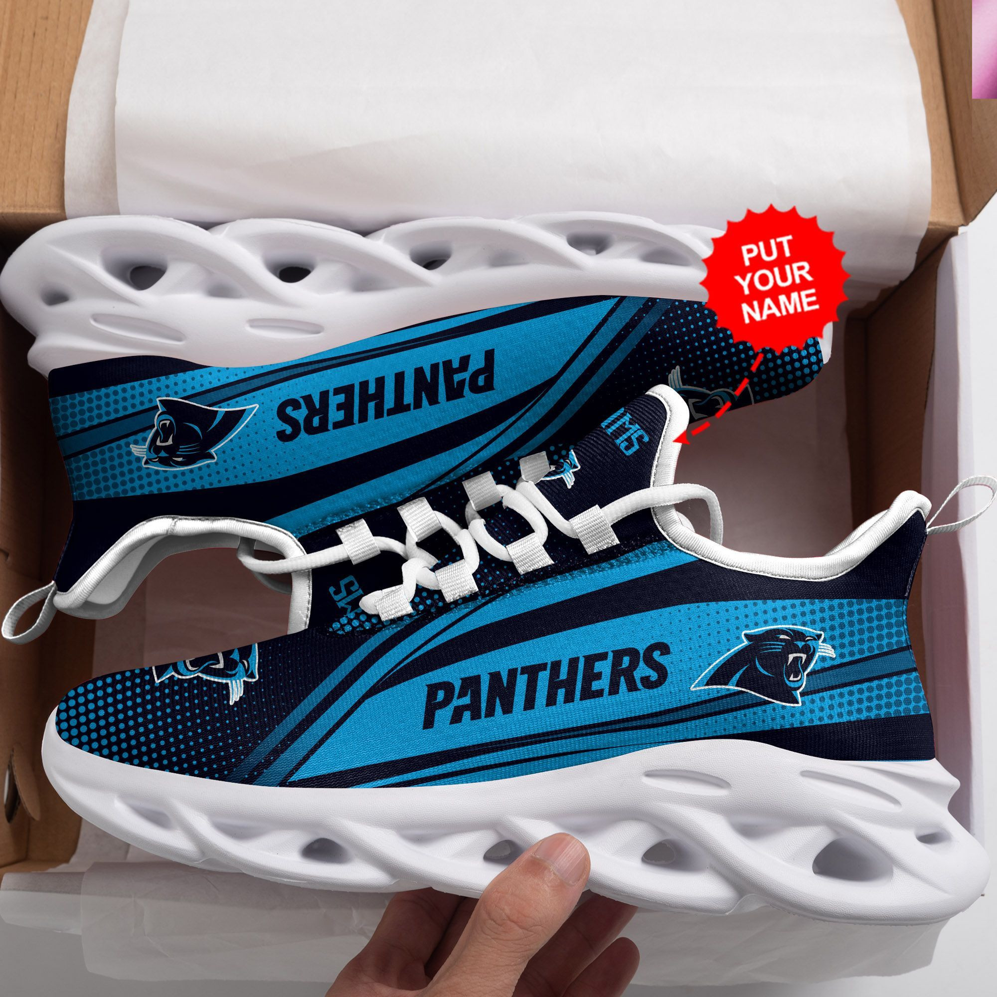 Carolina Panthers Custom Personalized Max Soul Sneakers Running Sports Shoes For Men Women