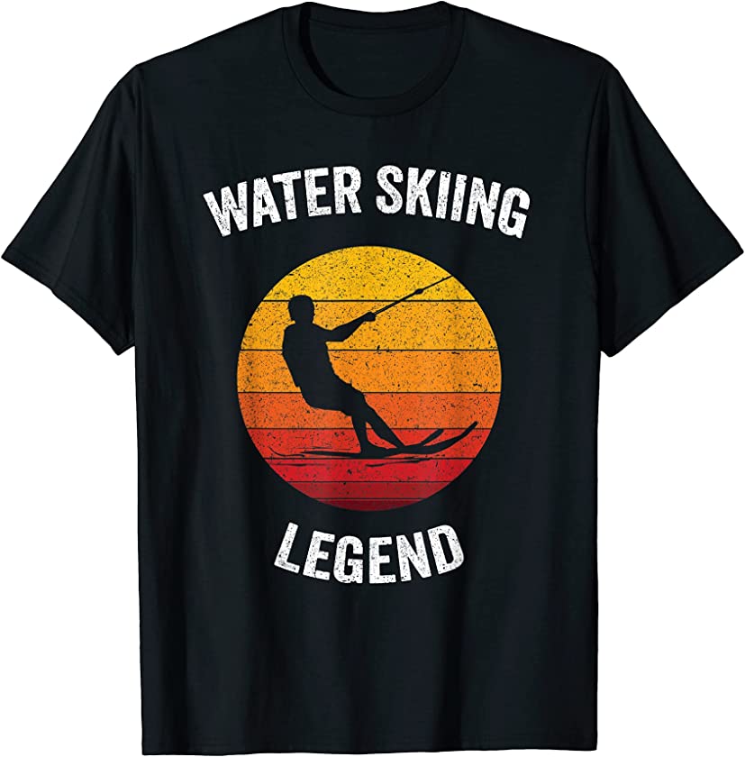 Water Skiing Legend | Vintage Waterskiing Ski Gift T-Shirt