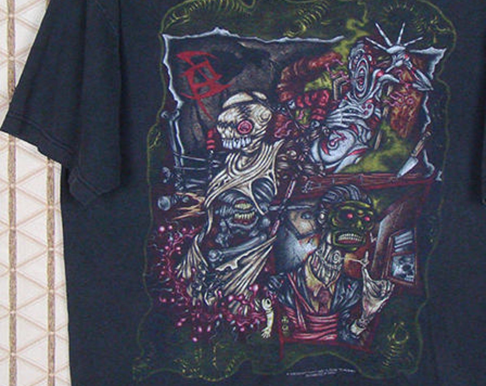 Skinny Puppy Shirt 1993 Vintage Rare T-Shirt Black Tee Double Sided Ohgr Cevin Key Download Pigface Cyberaktif Psyche