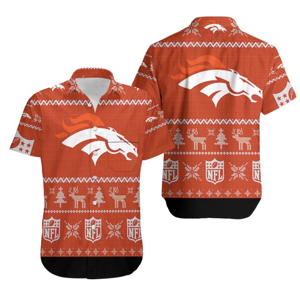 Denver Broncos Ugly Sweatshirt Christmas Hawaii Shirt Ha12913