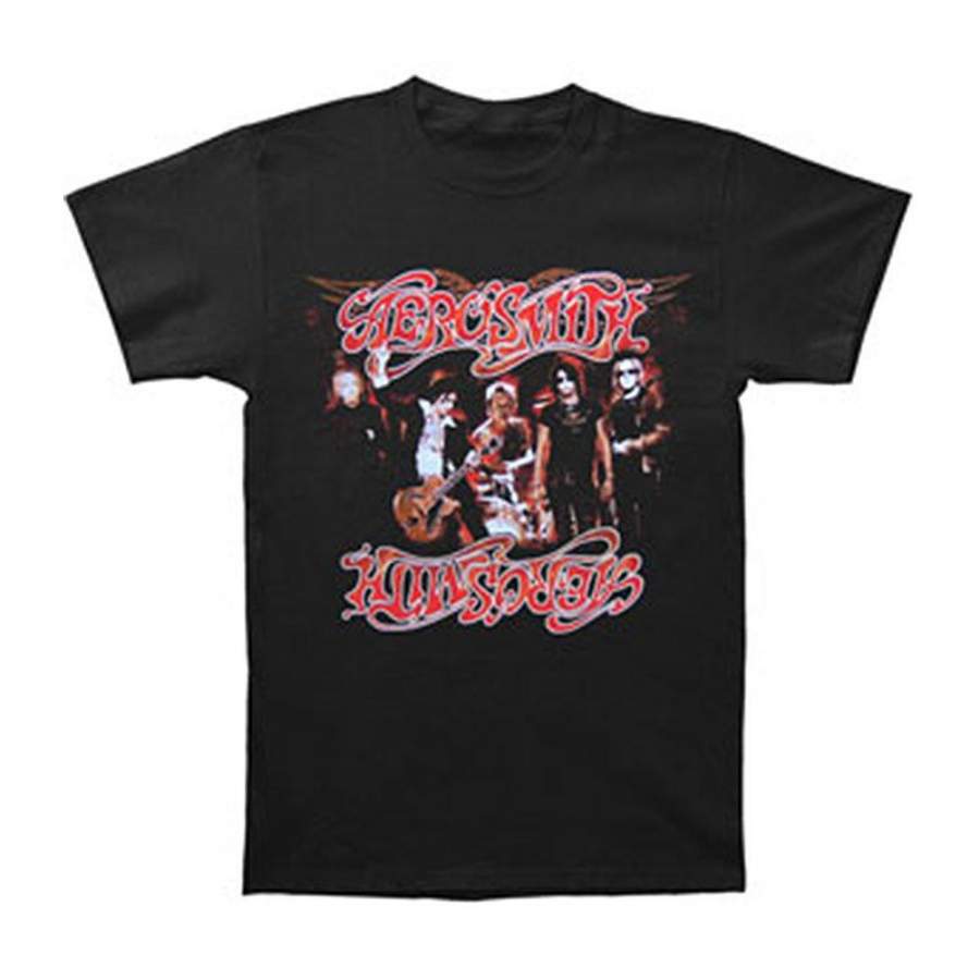 Aerosmith Men’s Hot Rocks 06 Tour T-Shirt Black