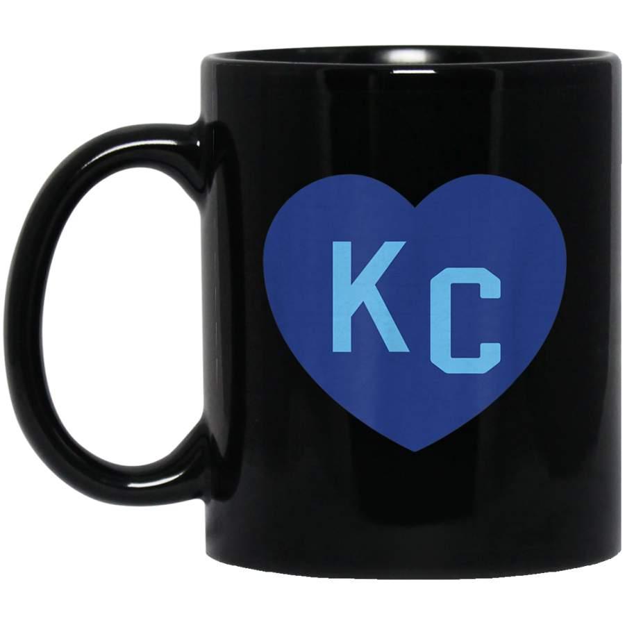 KC Kansas City Originals Heart Royal Blue KC Hearts Love Mug