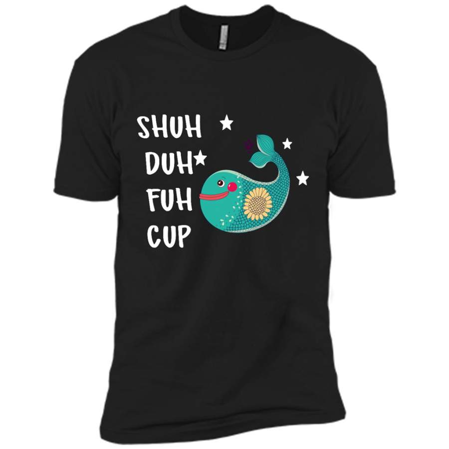 Shuh Duh Fuh Cup, Floral Shark – Canvas Unisex USA Shirt