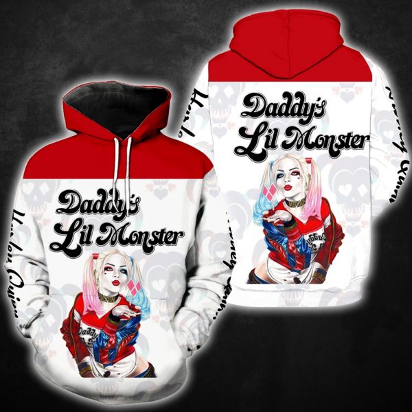 Harley Quinn Daddys Lil Monster Hoodie Hg
