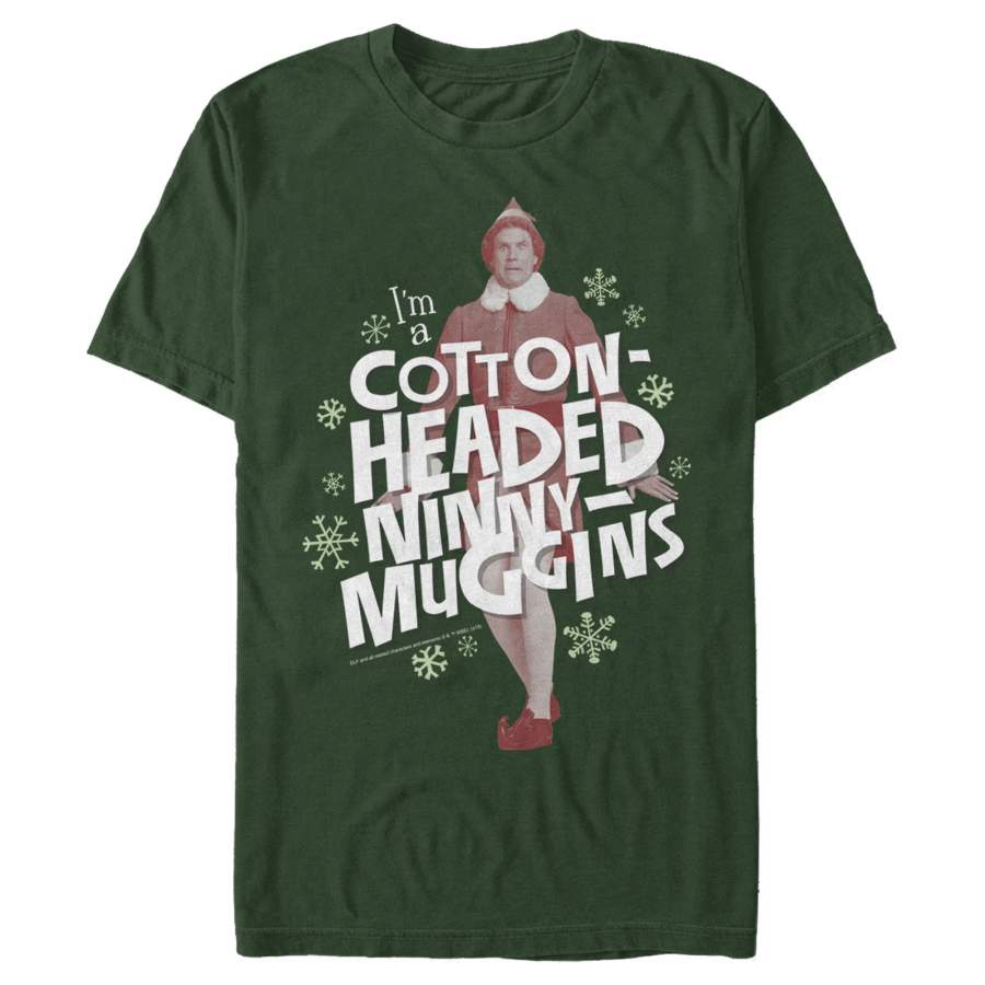 Elf Men’s Cotton-Headed Ninny Muggins Buddy  T Shirt