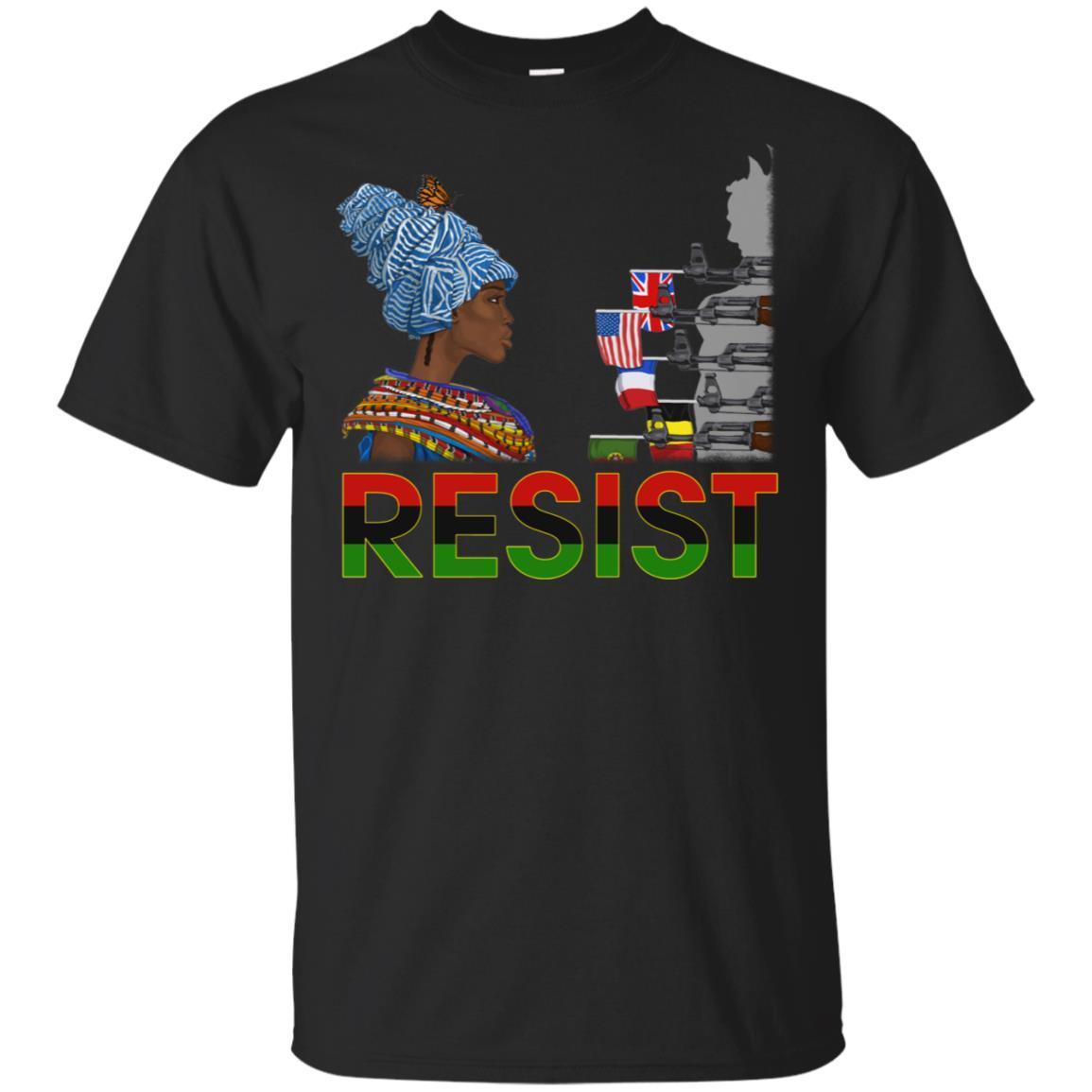 Resist T-Shirt African American Clothing For Pro Black Melanin Women