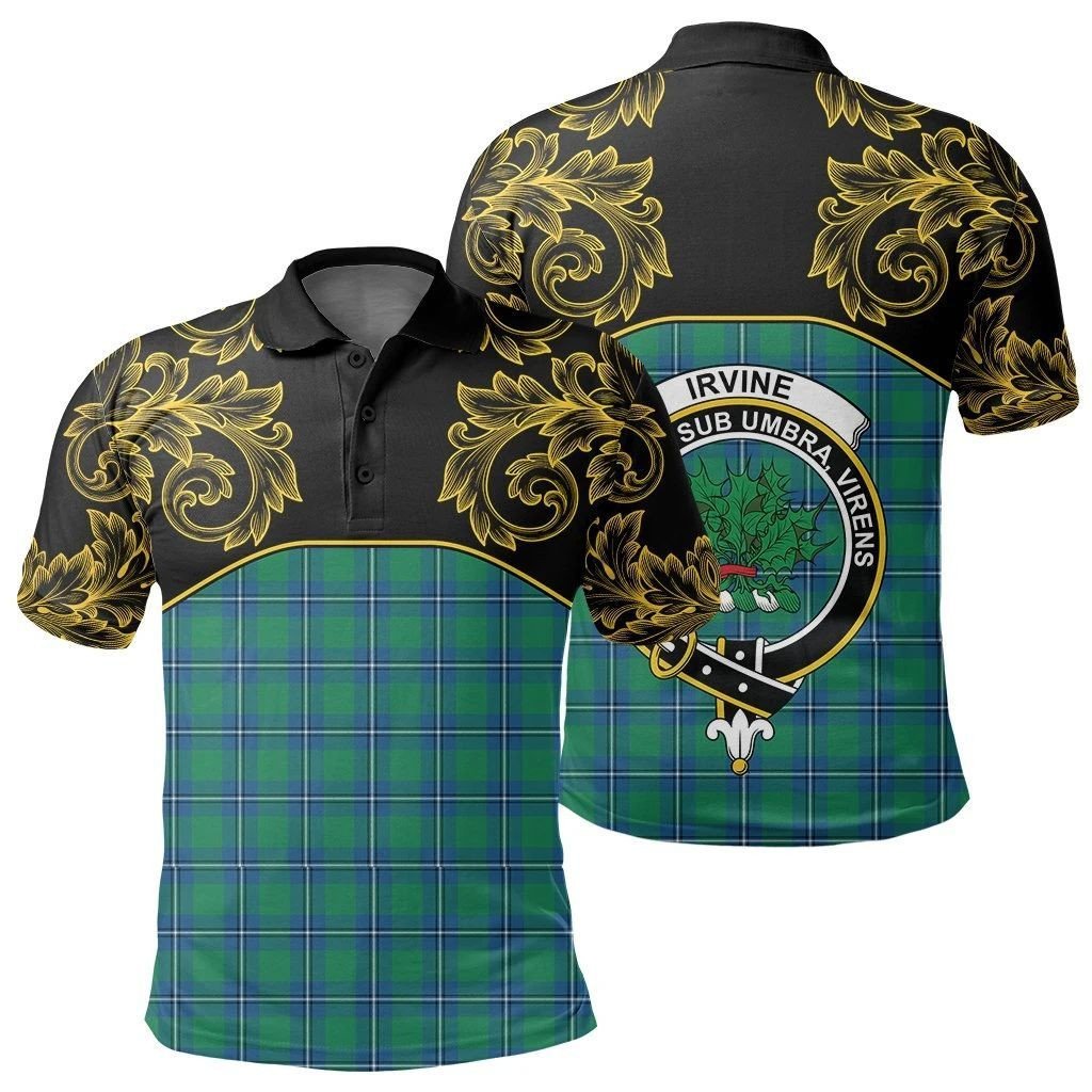 Irvine Ancient Clan Polo Shirt, Scottish Tartan Irvine Ancient Clans ...