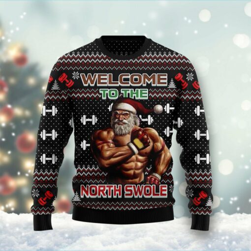 Welcome To The North Swole Ugly Christmas Sweater For Men & Women, Gift For Christmas, Merry Christmas