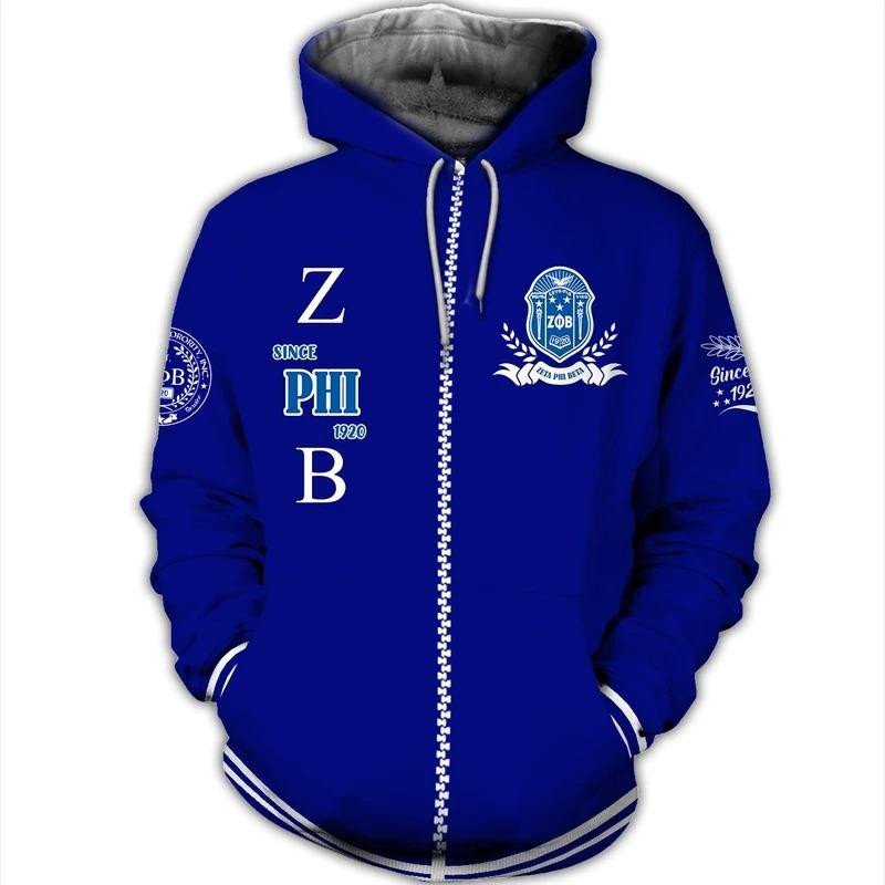 Sorority Hoodie – Finer Womanhood Zeta Phi Beta Zip Hoodie