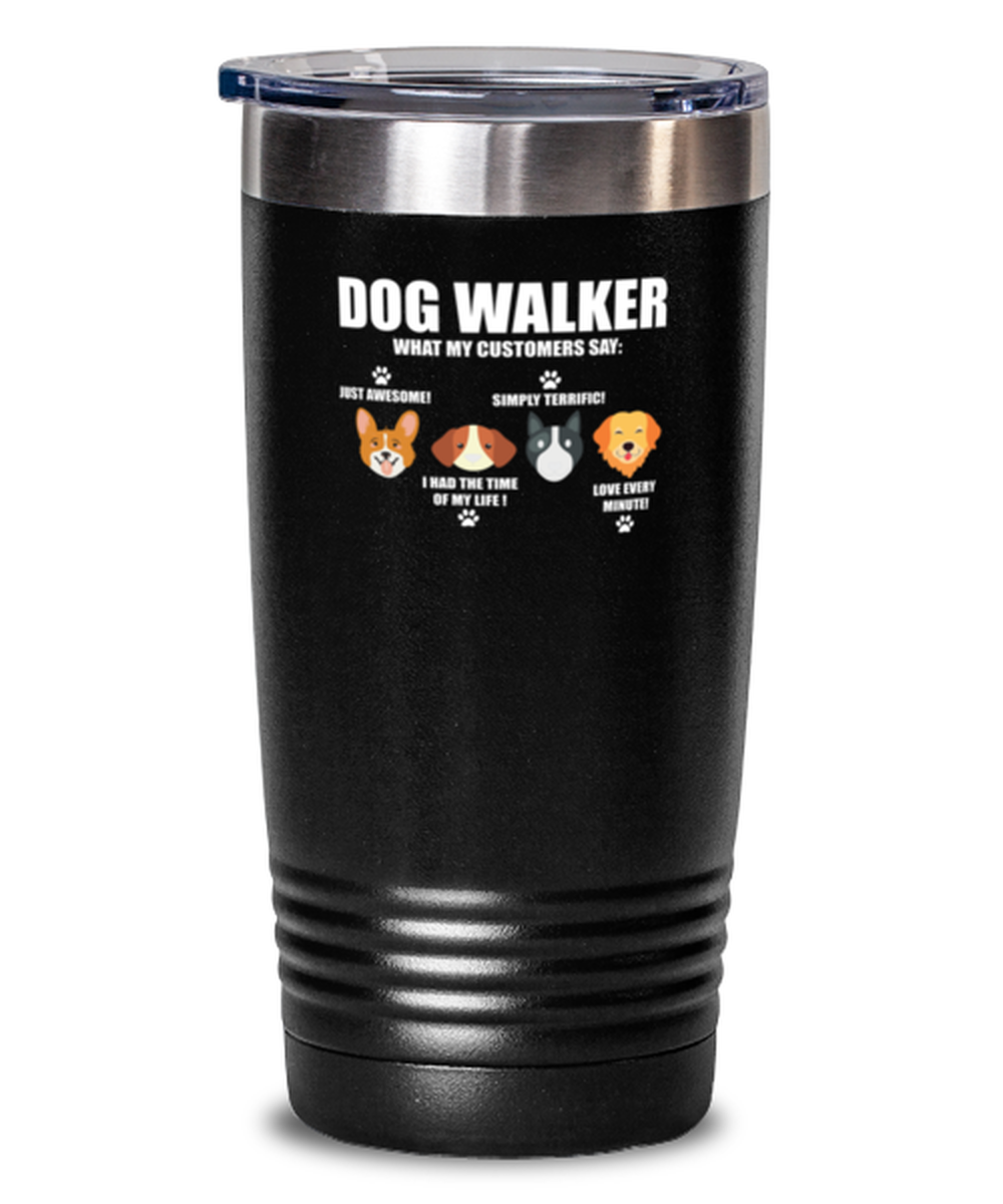 20Oz Tumbler Stainless Steel Funny Dog Walker