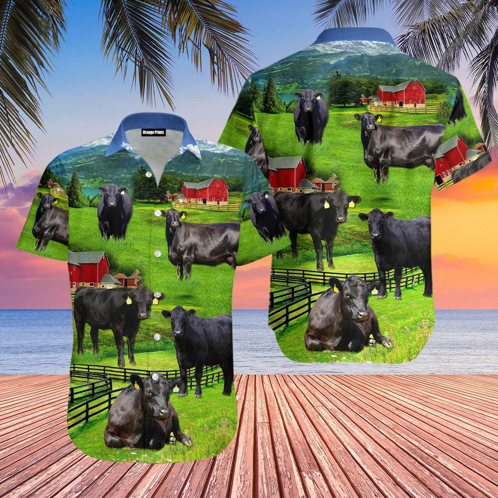 Black Angus Cattle Love Farm Hawaii Shirt For Men Women Ha107302