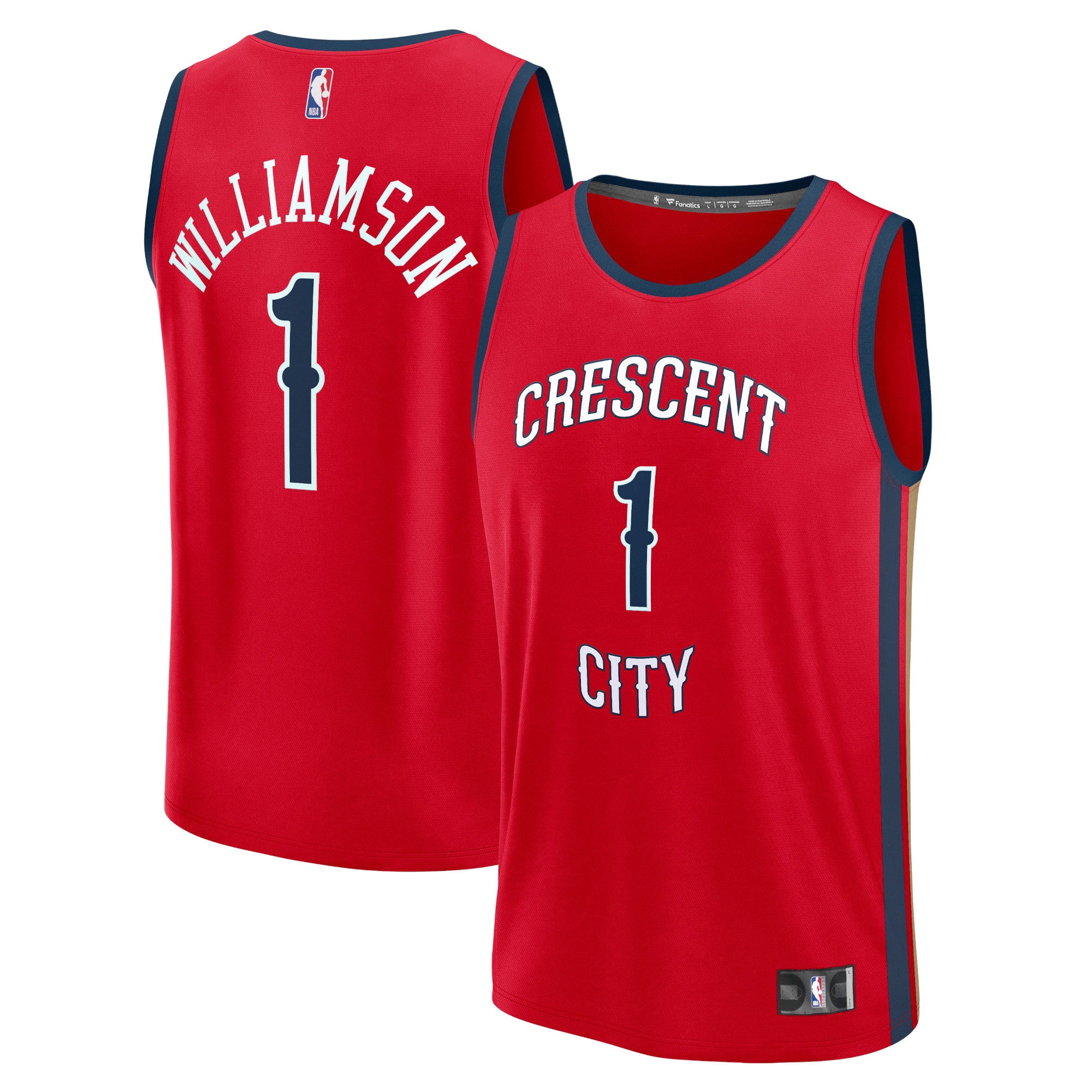 Zion Williamson New Orleans Pelicans Fast Break Jersey – Statement Edition – Red