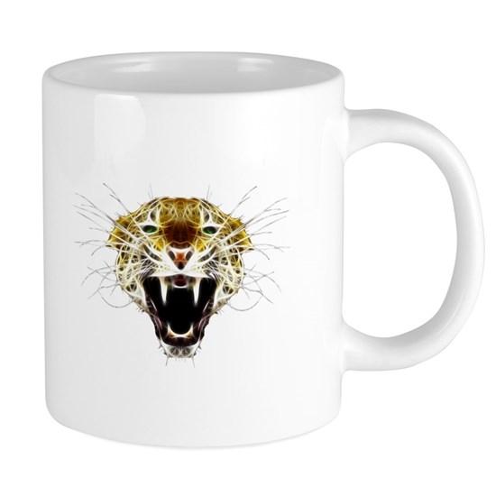 Roaring Cat Leopard Mug