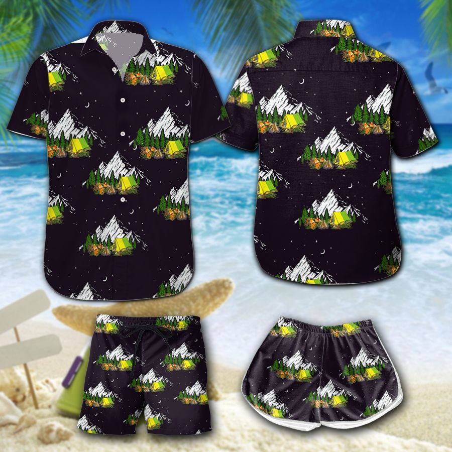 Tropical Floral Camping Hawaii Combo Summer Holiday Ha55783