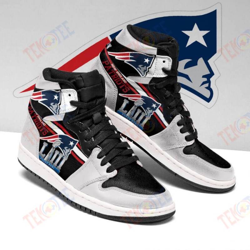 Mens Womens New England Patriots Custom Jordan Sneakers Shoes New England Patriots Sport Team Shoes