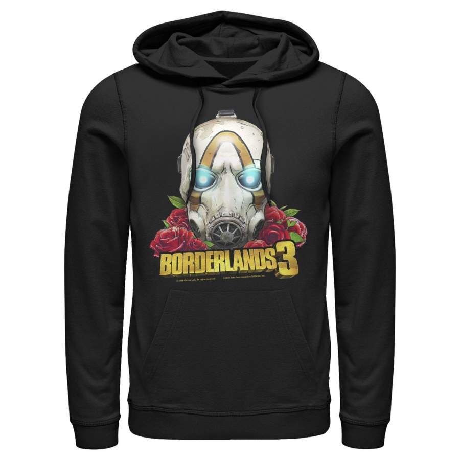 Borderlands 3 Men’s Floral Psycho Bandit Mask  Lightweight Hoodie