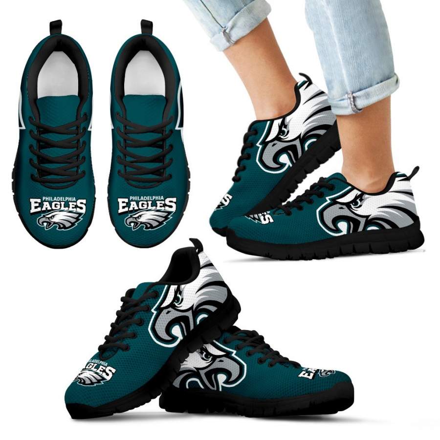 Gorgeous Logo Philadelphia Eagles Sneakers - GoSportPrint