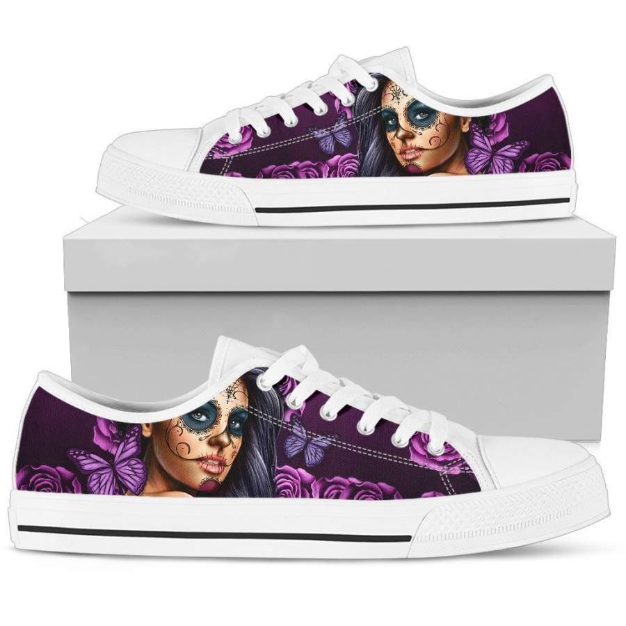 Women’s Low Top Calavira Violet (White Soles)