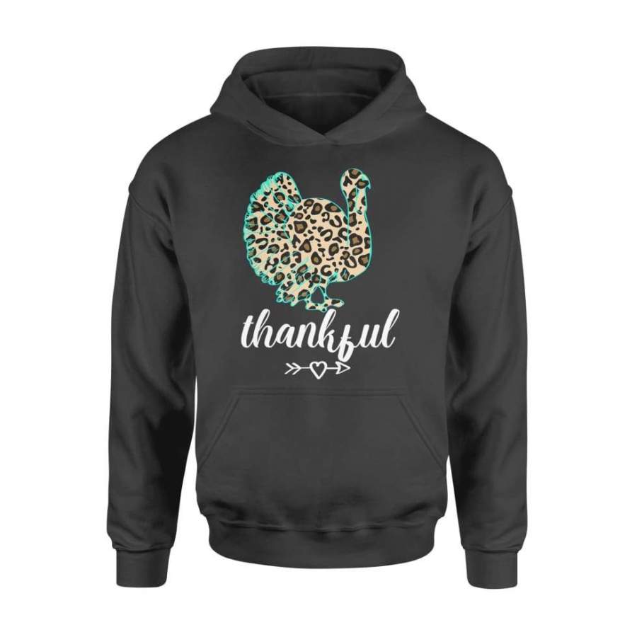 Turkey Leopard Style Thankful Gift For Thanksgiving Funny – Standard Hoodie