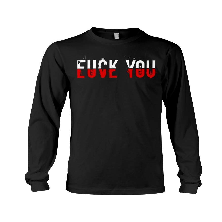 F-Ck You – Love You Gift For Couple Black Unisex Long Sleeve