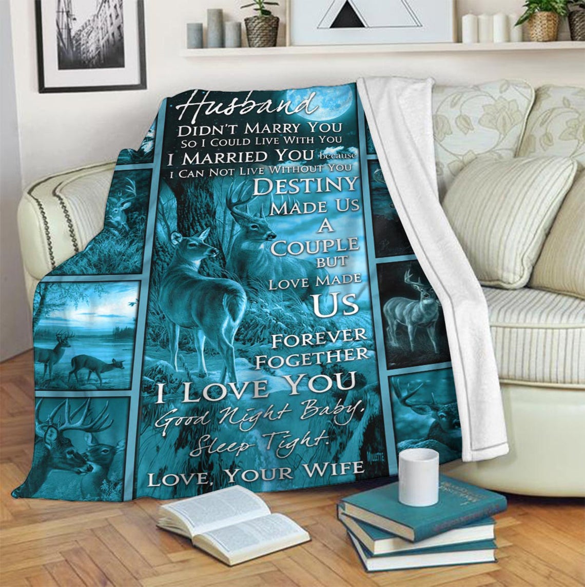 To My Husband I Married You Because I Can Not Live Without You Fleece Blanket Gift For Family,Birthday,Couple,Husband,For Him Gift Home Decor Bedding Couch Sofa Soft And Comfy