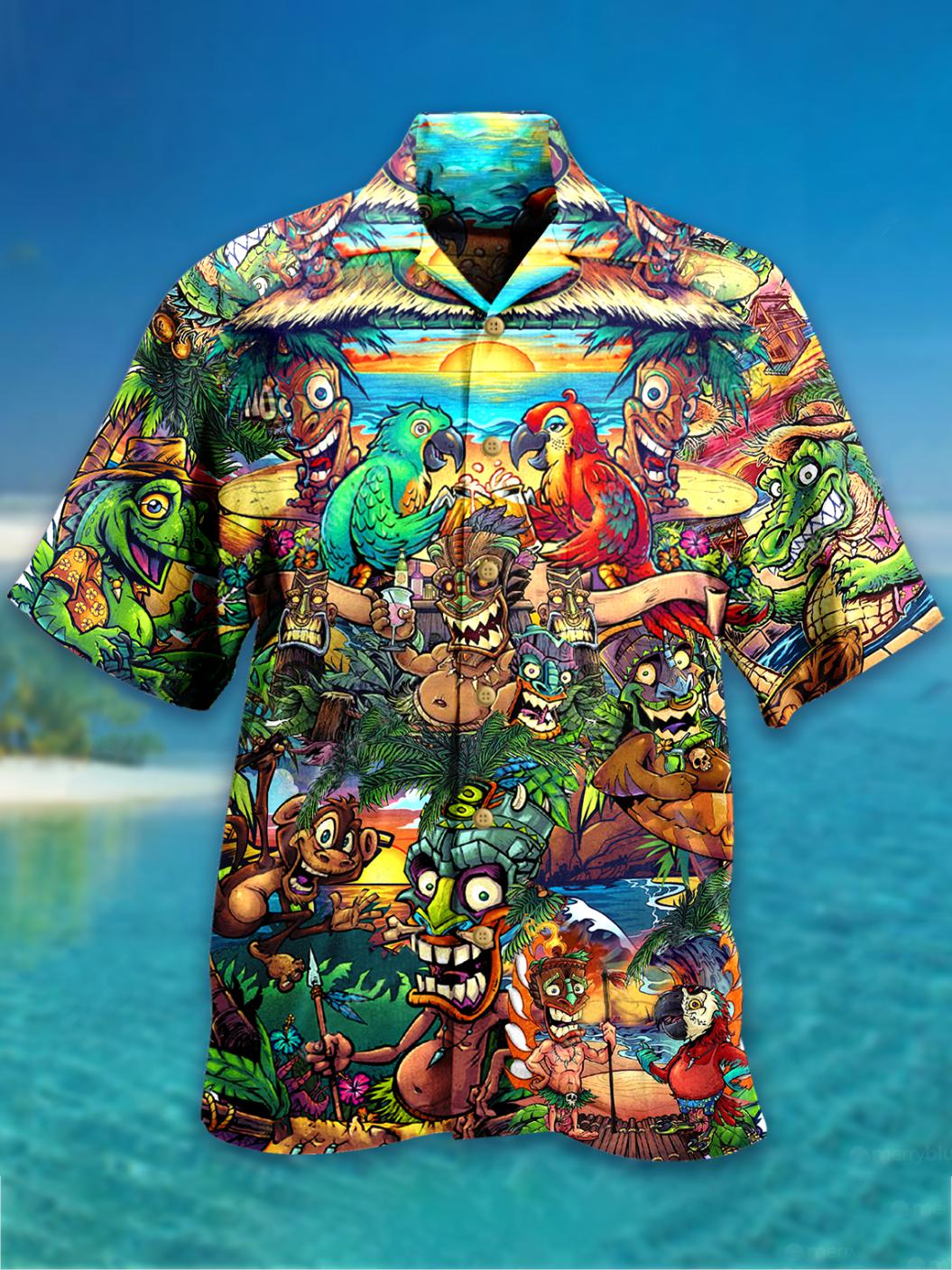 Tiki Tropical Hawaii Shirt For Men Women Adult Ha94552