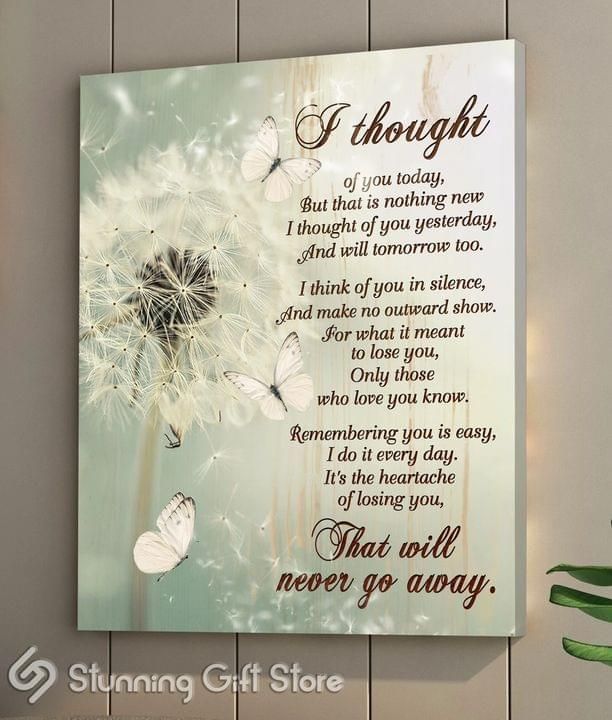 I thought that will never go away Butterfies Flowers Poster poster canvas