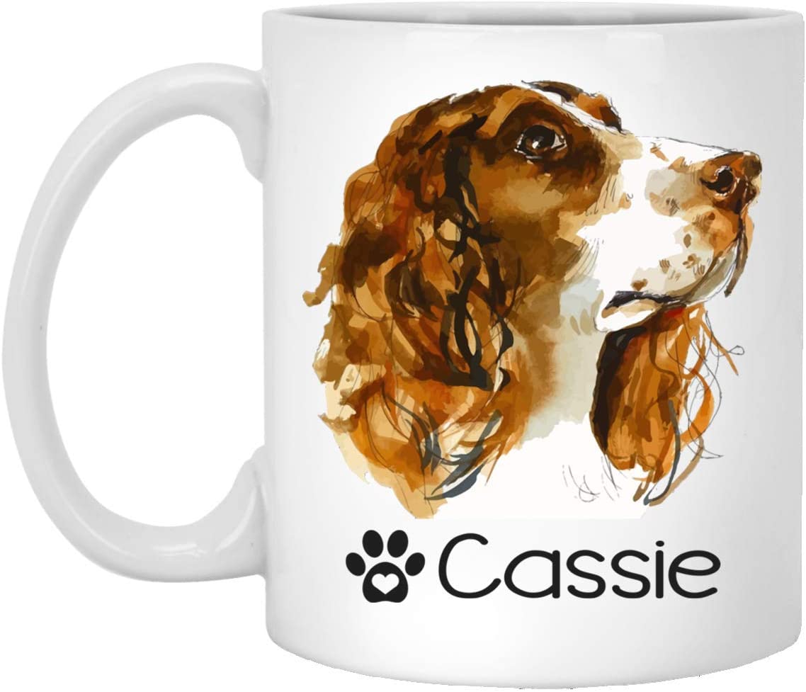 Personalized Brittany Spaniel Dog Mug – Pet Owner Gifts For Women – Gifts For Dog Lover – Brittany Spaniel Mom Dad Mugs – Dog Cups 15Oz