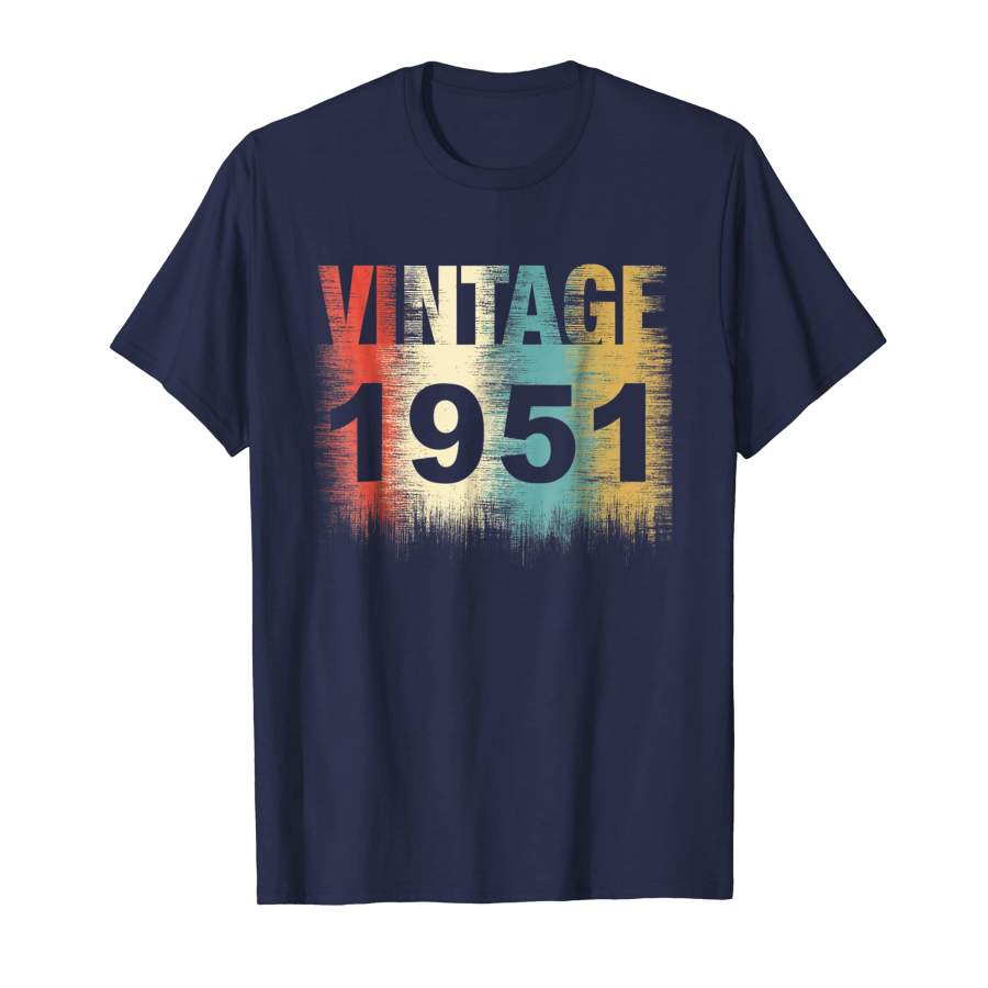 1951 T Shirt Vintage 67th Birthday day Gift