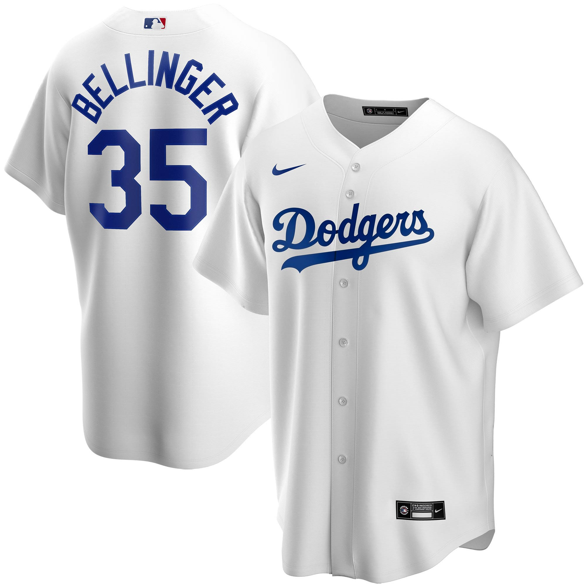 Cody Bellinger Los Angeles Dodgers Home Replica Player Jersey – White MLB