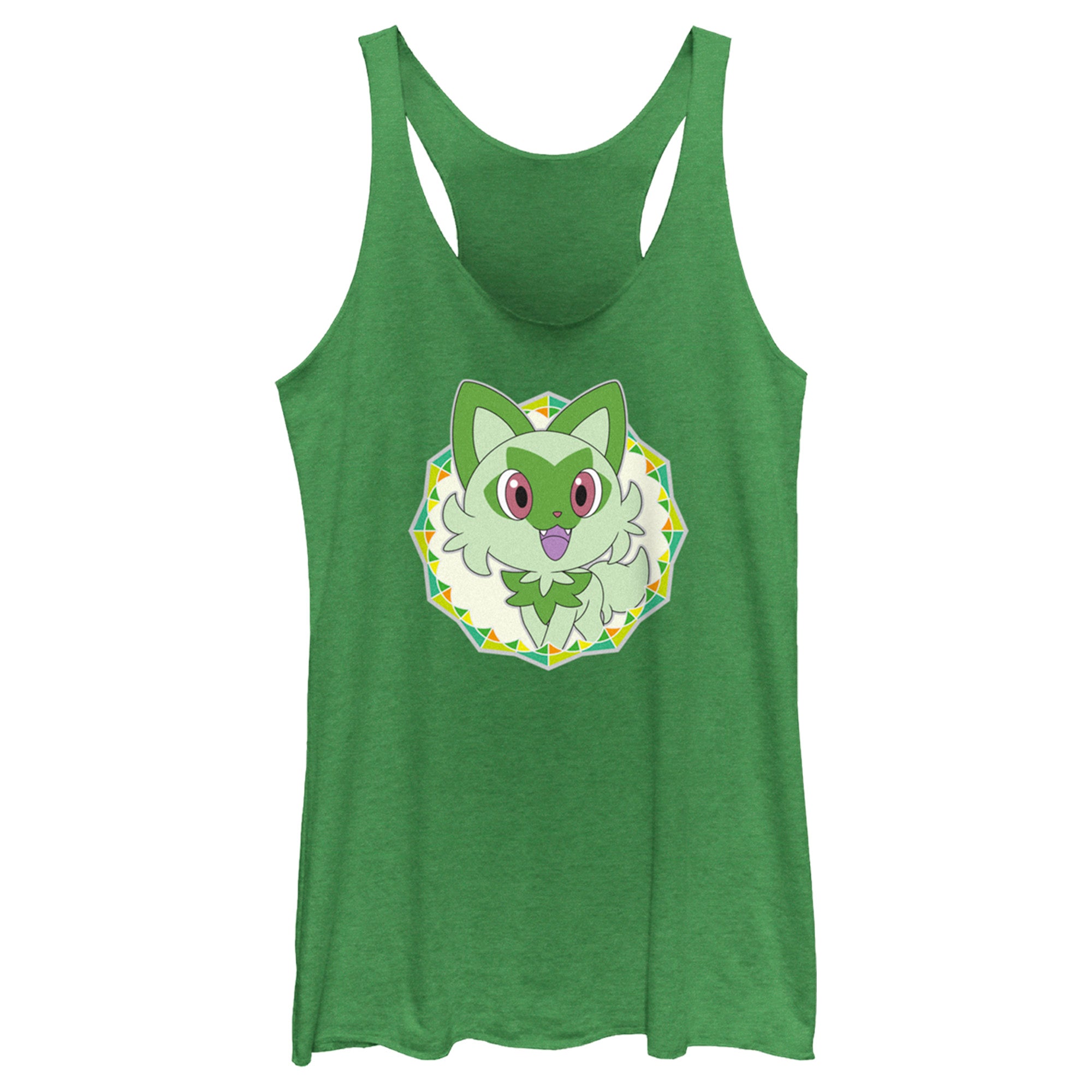 Women’S Pokemon Sprigatito Circle Racerback Tank Top