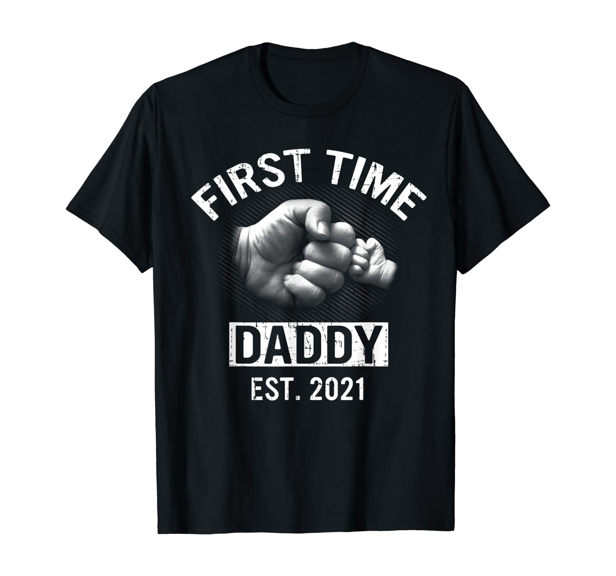 First Time Daddy New Dad Est 2021 Shirt Fathers Day gift