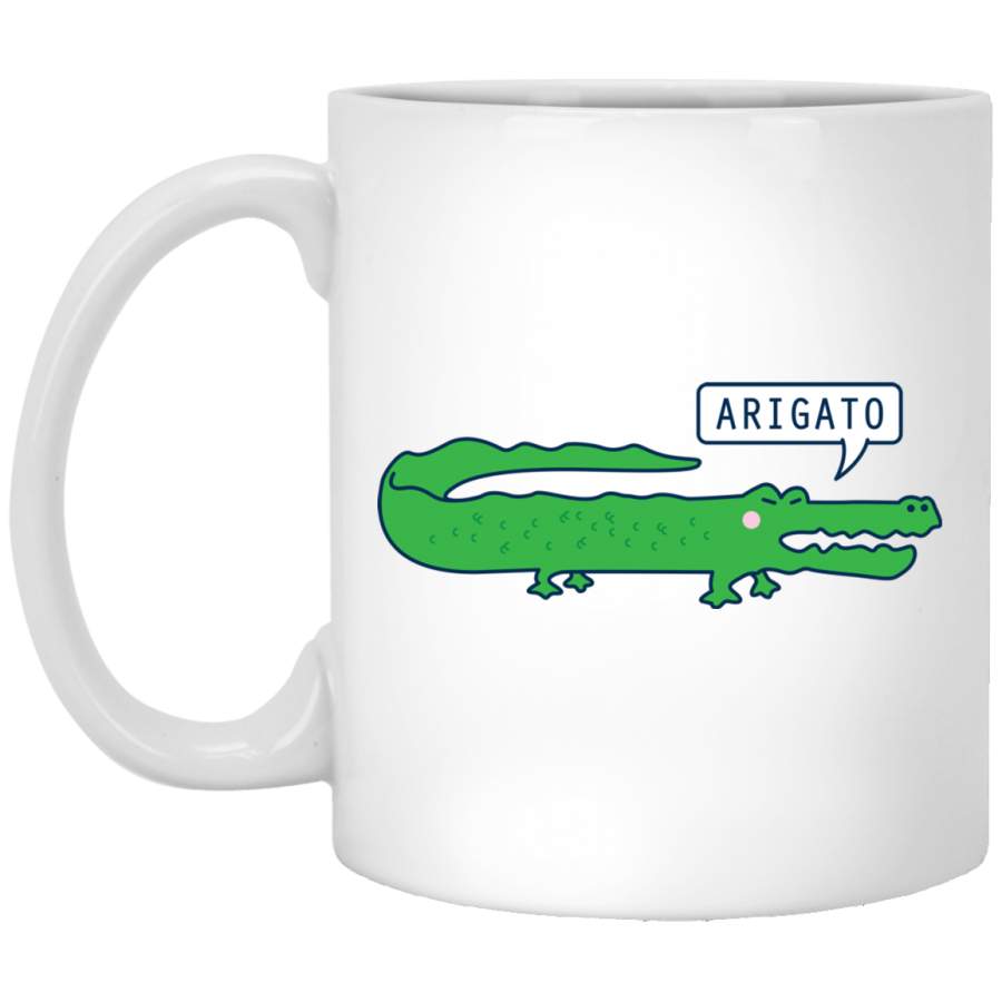 Arigator Design Vintage Mug White Mug